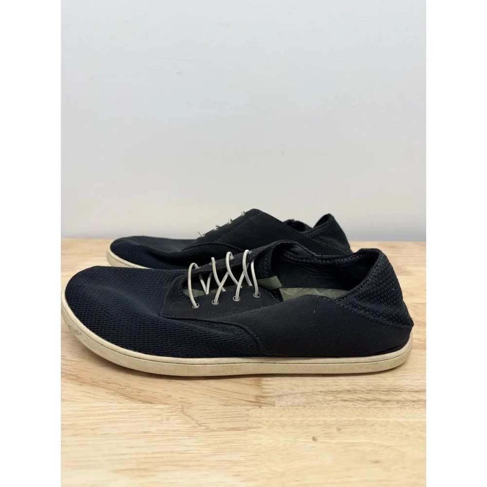 OluKai‎ Nohea Moku Sneakers Mens 10.5 Navy Blue Mesh Lightweight Boat Shoes #65